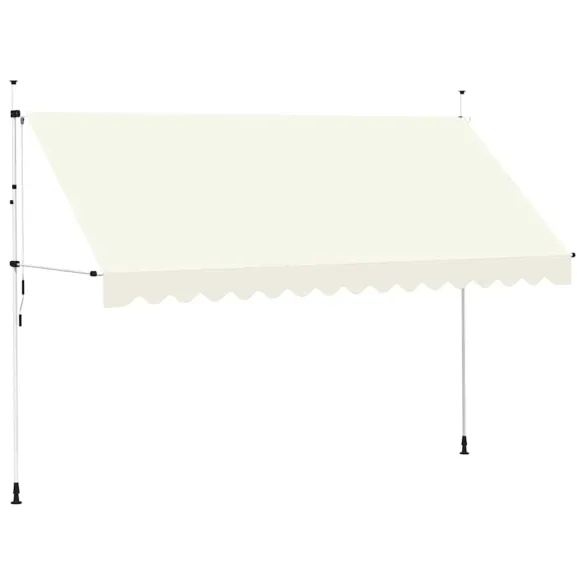 Copertină Manuală Retractabilă 4m - Crem | Livrare Gratuită