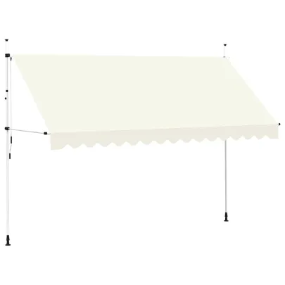 Copertină Manuală Retractabilă 4m - Crem | Livrare Gratuită