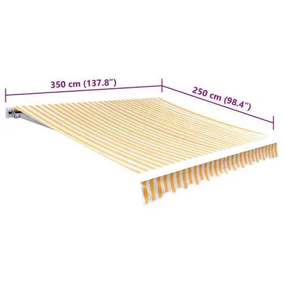 Pânză Copertină Rezistentă la UV și Apă 350x250 cm