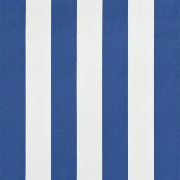 Copertină Bistro 400x120cm Albastru-Alb | Livrare Gratuită
