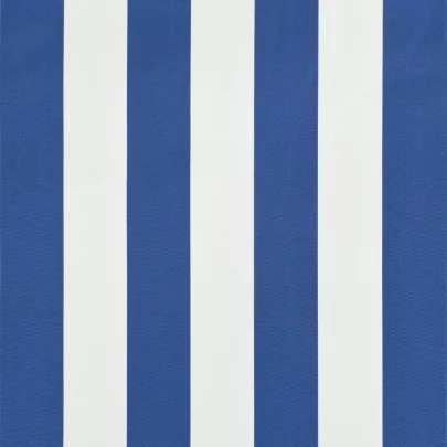 Copertină Bistro 400x120cm Albastru-Alb | Livrare Gratuită