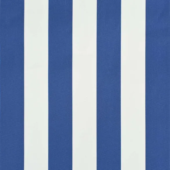 Copertină Retractabilă 150x150 cm - Albastru și Alb | Livrare Gratuită