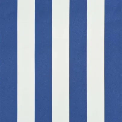 Copertină retractabilă - albastru și alb - 300 x 150 cm