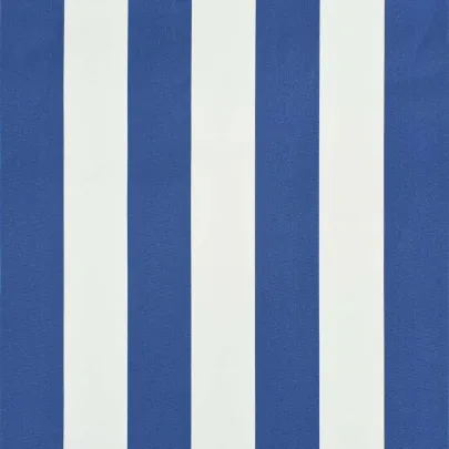 Copertină Retractabilă 400x150 cm - Albastru și Alb