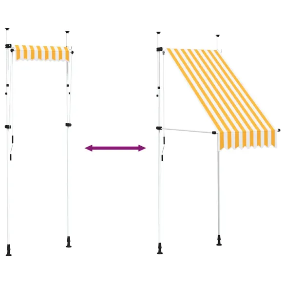 Copertină Retractabilă Manuală - 100 cm - Livrare Gratuită