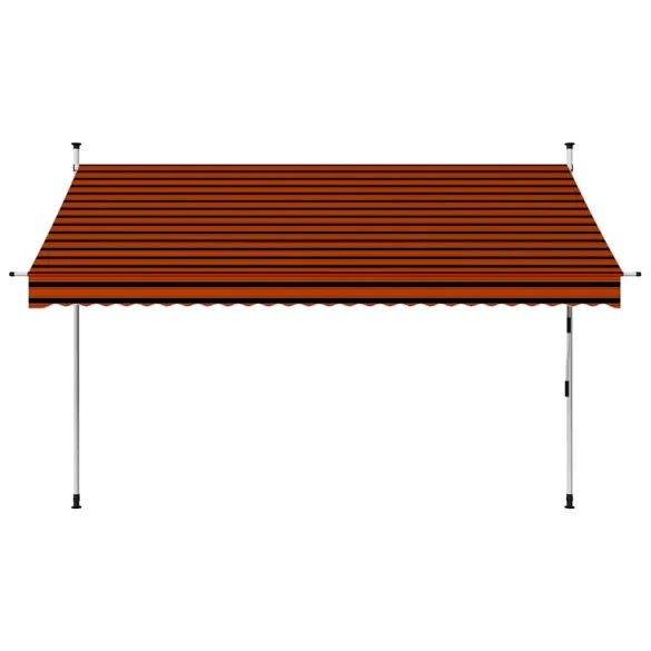 Copertină Retractabilă Manual - 300 cm - Portocaliu-Maró