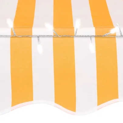 Copertină retractabilă manuală cu LED - 100 cm | Livrare gratuită