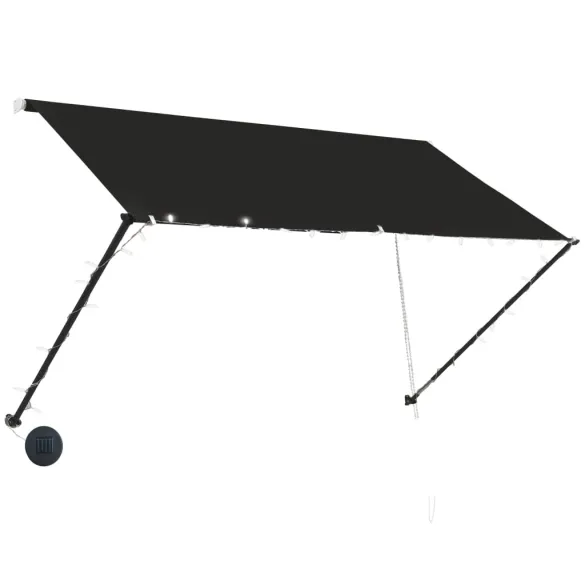 Copertină Retractabilă cu LED - Antracit 250x150cm