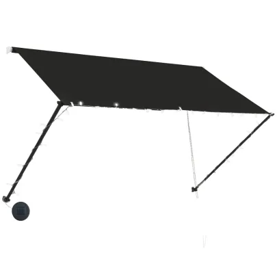 Copertină Retractabilă cu LED - Antracit 250x150cm