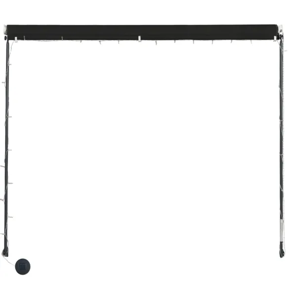 Copertină retractabilă cu LED - Antracit 300x150 cm