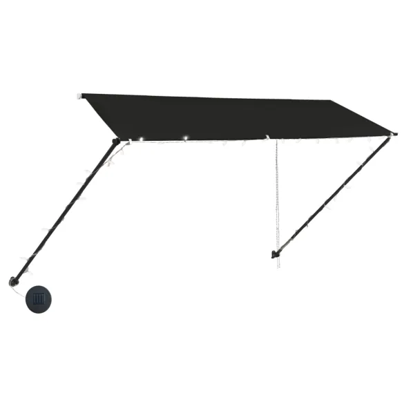 Copertină Retractabilă cu LED - Antracit 350x150 cm