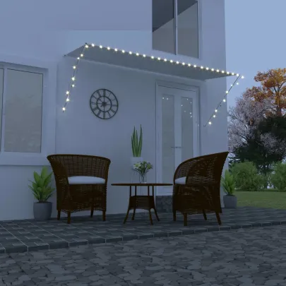 Copertină Retractabilă cu LED - 350x150 cm - Livrare Gratuită