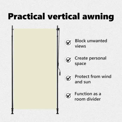 Jaluzea rulou exterior crem 120x270 cm - Livrare gratuită