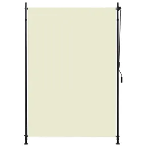 Jaluzea exterioară tip rulou crem 150x270 cm | Livrare gratuită 2