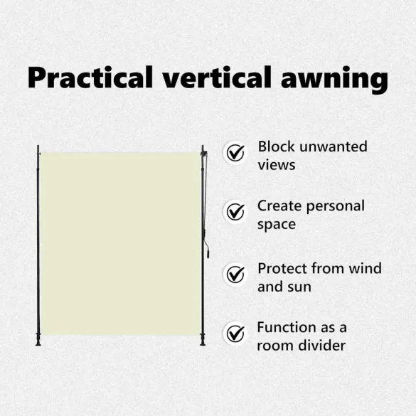 Jaluzea Rulou Exterior Crem | Ușor de Montat | Livrare Gratuită