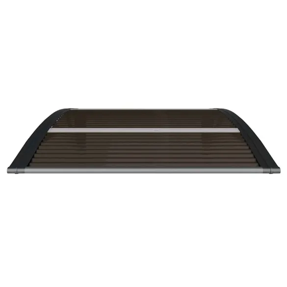 Copertină de Ușă Policarbonat Negru 100x75 cm | Livrare Gratuită