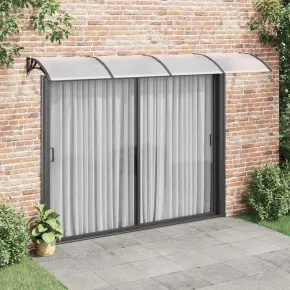 Copertină Ușă Policarbonat Rezistentă la Intemperii - 350x100 cm