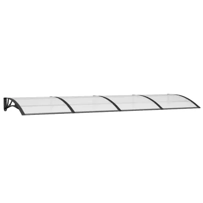 Copertină Ușă Policarbonat Rezistentă la Intemperii - 350x100 cm