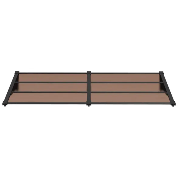 Copertină Ușă Policarbonat - Negru 199x90 cm - Livrare Gratuită