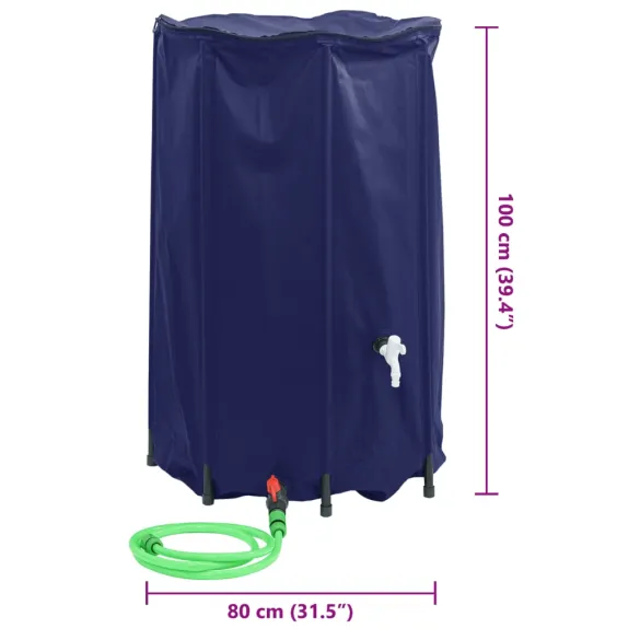 Rezervor Apă Pliabil 500L PVC cu Robinet | Livrare Gratuită Rezervor Apă Pliabil 500L PVC cu Robinet | Livrare Gratuită