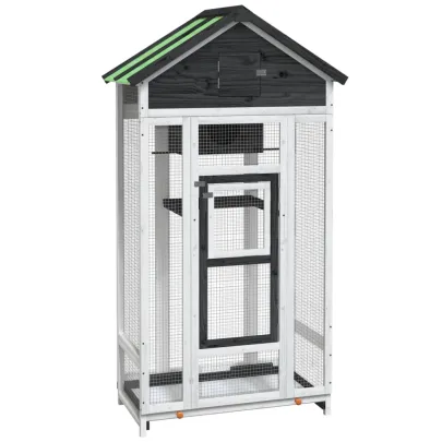 Colivie Păsări Exterior Lemn Masiv - Livrare Gratuită