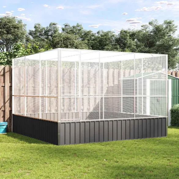 Volieră Păsări Oțel Rezistent | 311x307x212 cm | Livrare Gratuită