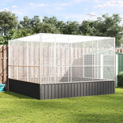 Volieră Păsări Oțel Rezistent | 311x307x212 cm | Livrare Gratuită