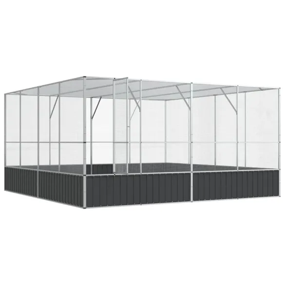 Volieră Oțel Păsări 418x414x212 cm | Livrare Gratuită