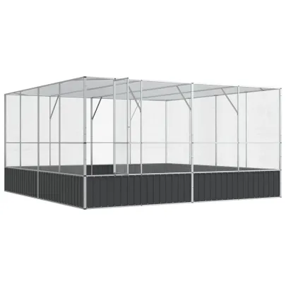 Volieră Oțel Păsări 418x414x212 cm | Livrare Gratuită