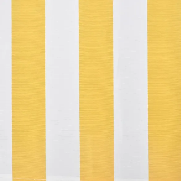 Copertină Pliabilă Manuală 300cm Galben/Alb - Rezistentă