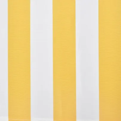 Copertină Pliabilă Manuală 300cm Galben/Alb - Rezistentă