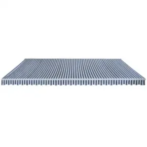 Copertină Manuală Extensibilă 6m - Albastru/Alb | Livrare Gratuită 2