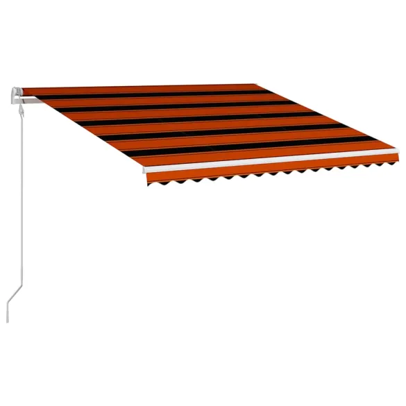 Copertină Automată Retractabilă 4x3m - Portocaliu/Maro