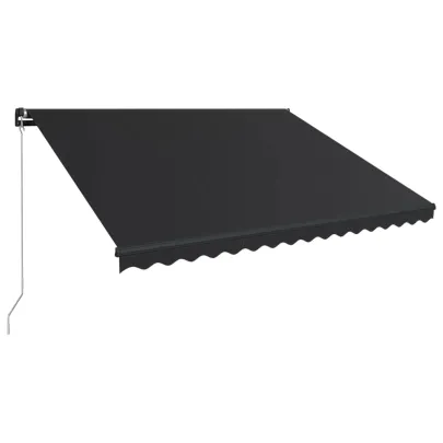 Copertină Retractabilă Manual Antracit 450x300 cm