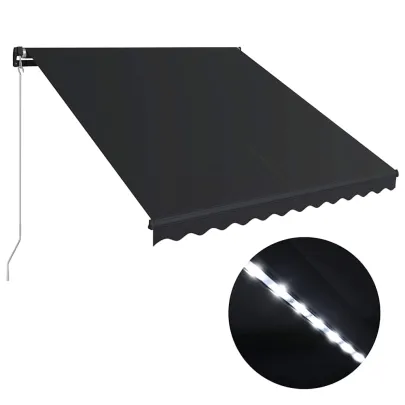 Copertină Retractabilă cu LED - 350x250 cm | Livrare Gratuită