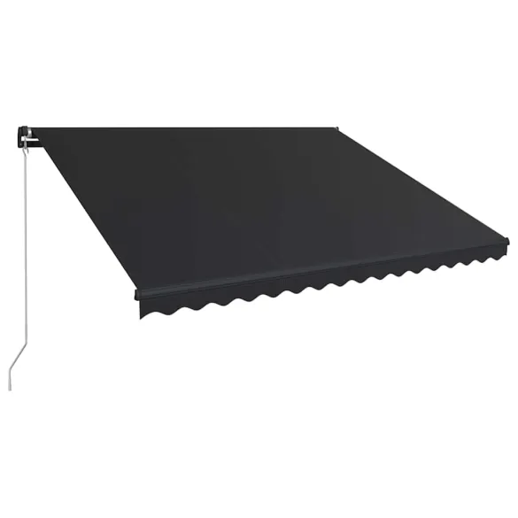 Copertină Retractabilă cu LED Solar - 450x300 cm - Antracit