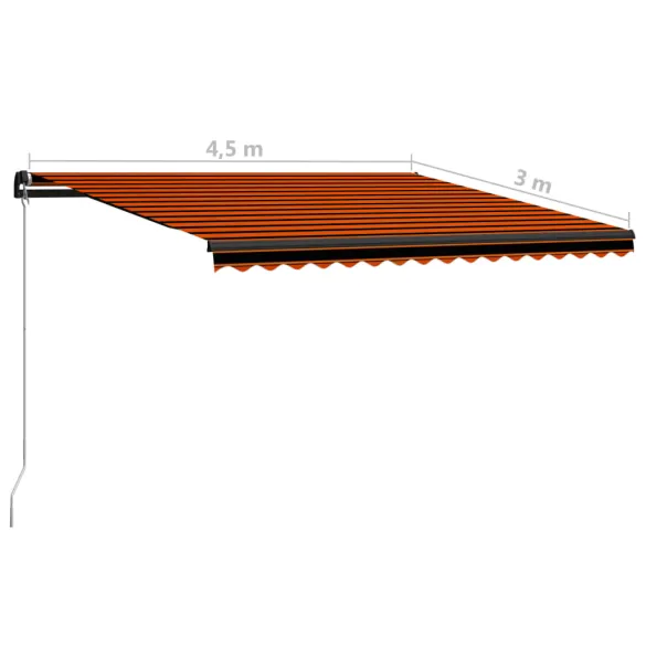 Copertină Retractabilă Manual 450x300 cm - Umbră și Protecție