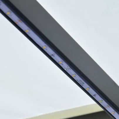 Copertină retractabilă cu LED solar - 300x250 cm | Livrare gratuită