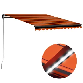 Copertină Retractabilă LED cu Panou Solar - 350x250 cm