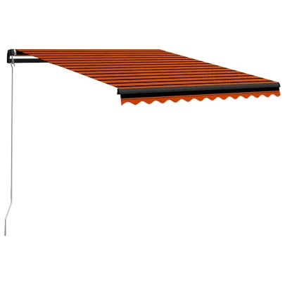 Copertină Retractabilă LED cu Panou Solar - 350x250 cm