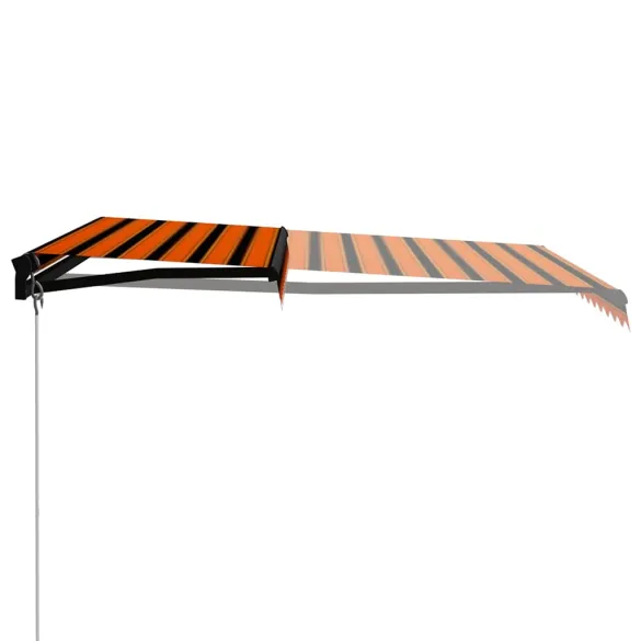 Copertină Retractabilă LED cu Panou Solar - 350x250 cm