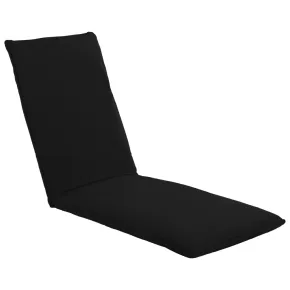 Șezlong Pliabil Negru Oxford Impermeabil | Livrare Gratuită 2