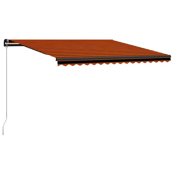 Copertină retractabilă manual cu LED 450x300 cm - Livrare gratuită
