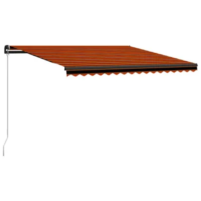 Copertină retractabilă manual cu LED 450x300 cm - Livrare gratuită