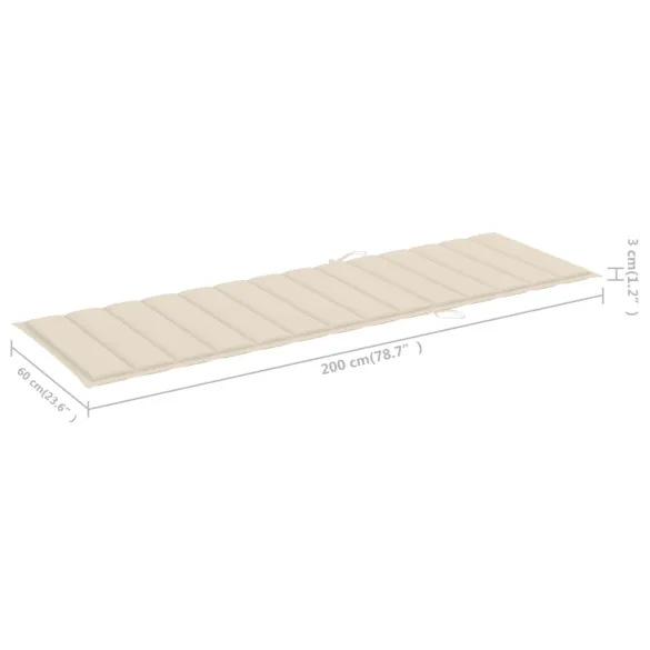 Șezlong Garden Acacia cu Pernă | Livrare Gratuită 7-9 Zile Șezlong Garden Acacia cu Pernă | Livrare Gratuită 7-9 Zile