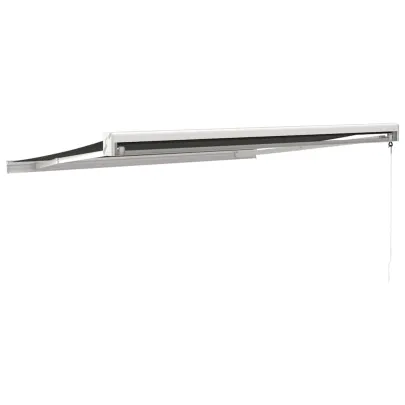 Copertină Retractabilă Antracit 3,5x2,5m - Aluminiu și Textil