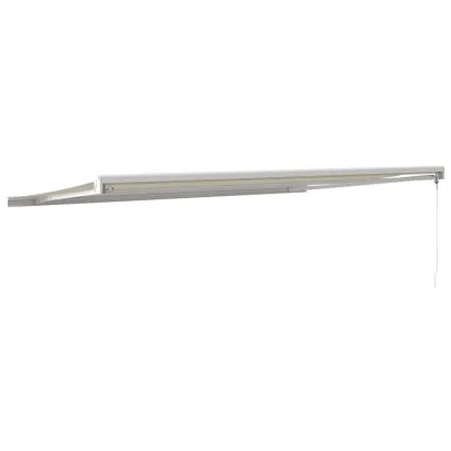 Copertină retractabilă 5x3m crem - Umbră caldă pentru terasă