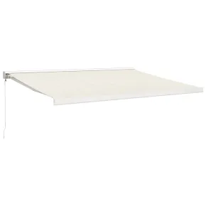 Copertină Retractabilă Crem 4x3m - Aluminiu și Textil 2