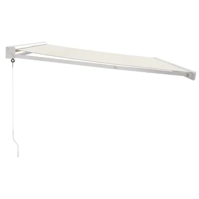 Copertină Retractabilă Crem 4x3m - Aluminiu și Textil