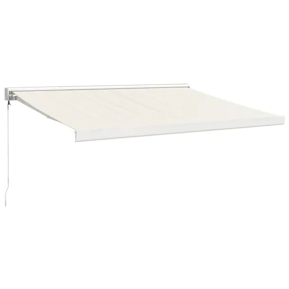 Copertină Retractabilă Crem 3,5x2,5 m - Aluminiu și Textil
